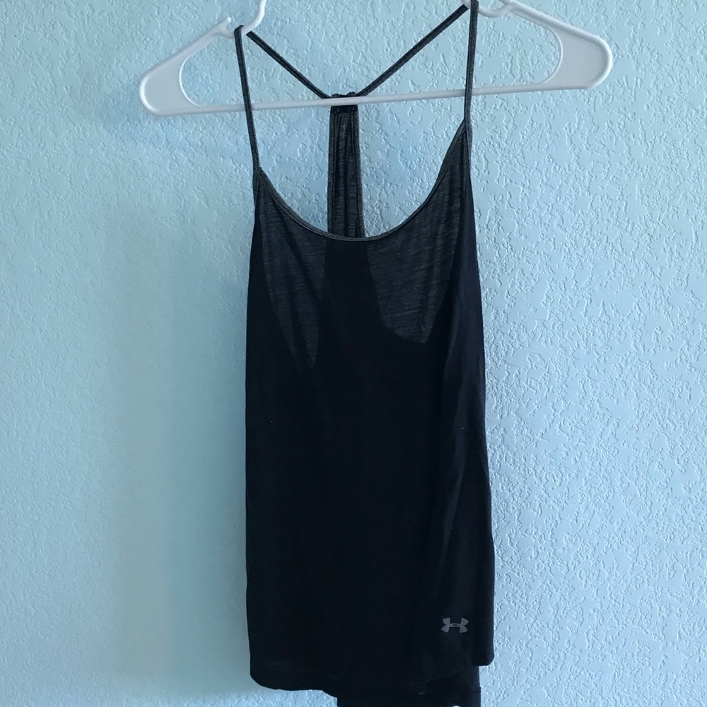 Black Under Armour workout tank